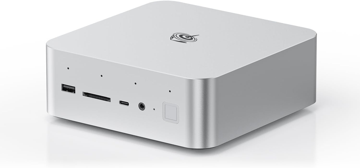 Beelink Mini PC GTi15, Intel Core Ultra 9 285H(16C/16T, up to 5.4GHz), 64GB DDR51TB PCIe4.0 SSD AI Mini Computer Windows 11 Pro, 4K Triple Display, USB4.0, built-in PSU, Speakers, 10G LAN/WiFi 7/BT5.4