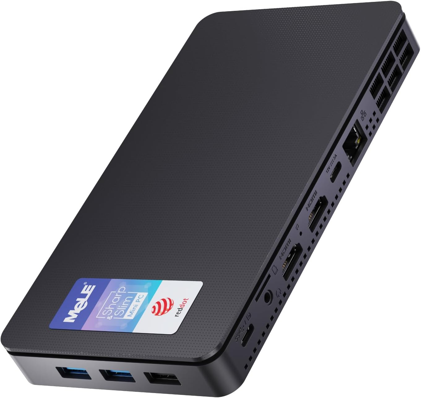 MeLE Overclock X2 Mini PC N150 16GB RAM 512GB Storage, UHD Graphics, Dual HDMI and USB-C 4K, Powerful and Stylish Mini Computer, Gigabit Network, VESA Mount, Auto Power On