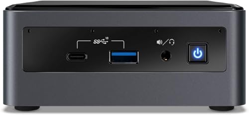 Intel NUC NUC10I5FNHN Mini PC – i5-10210U (4 Cores, 1.6/4.2GHz), 1TB PCIe Gen 4.0x4 NVMe, 16GB DDR4, SD Card Reader, UHD Graphics, GbE, WIFI 6 & Bluetooth 5.1, Windows 11 Pro (New)(Renewed)