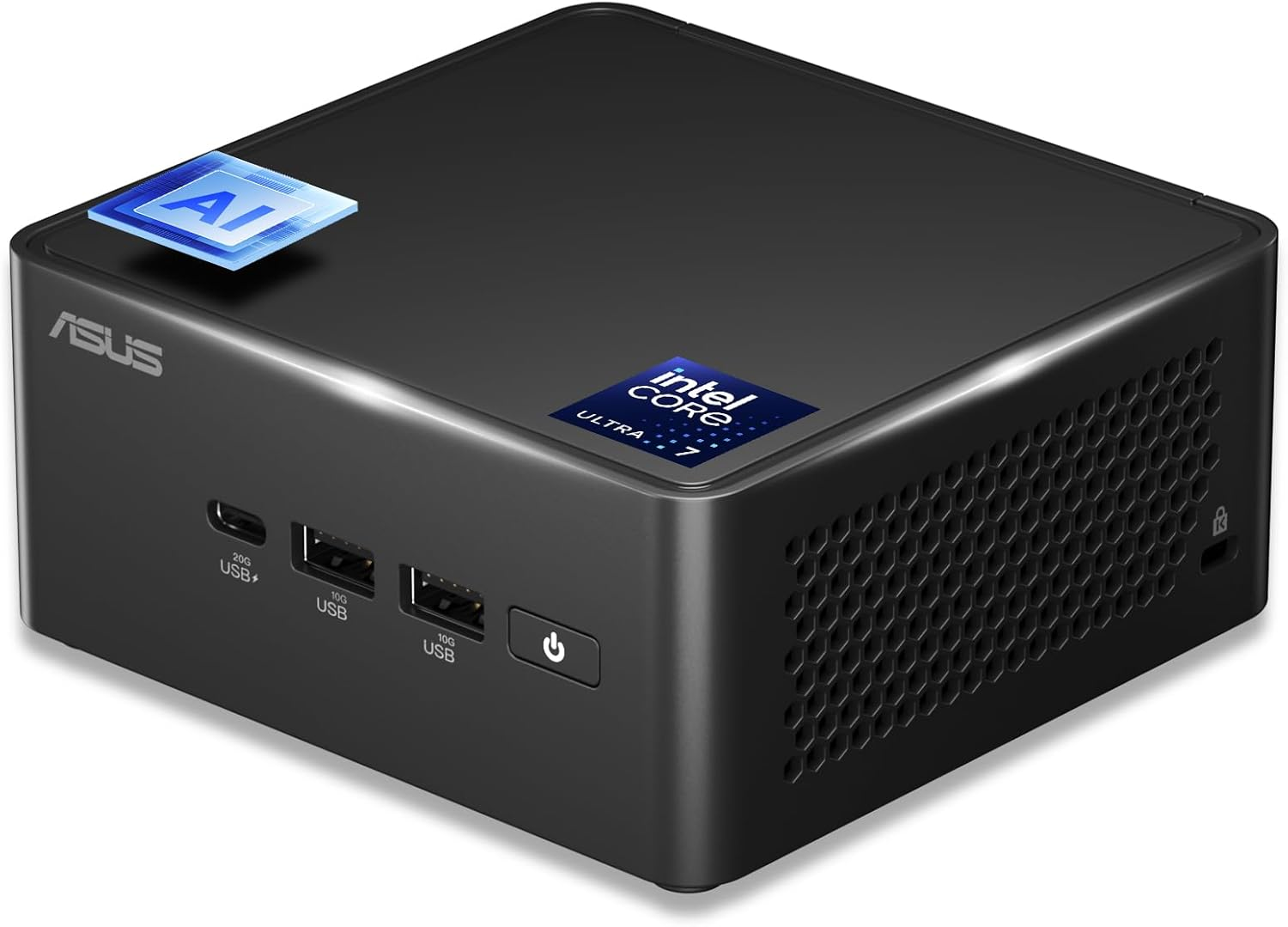 NUC 14 Pro AI Mini PC, Ultra 7 155H (16C/22T, Up to 4.8GHz) Mini Computer, 32GB DDR5 Ram & 1TB PCIe 4.0 SSD Desktop Computer Intel Arc Gpu/AI GC/AI Boost/AI Ready/BT5.3/WiFi 6E/8K/Win 11 Pro