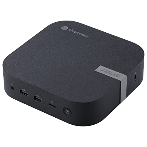 ASUS Mini PC CHROMEBOX5-SC002UN with Intel Celeron 7305 - Compact Desktop PC for School & Office - 4GB RAM, 128GB SSD, WiFi 6E, Chrome OS