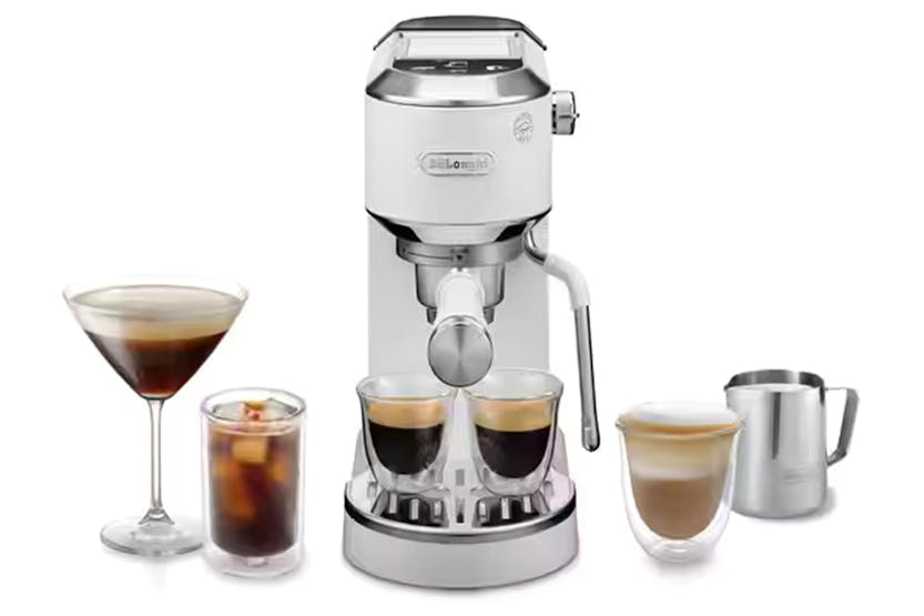 De'Longhi Dedica Duo Espresso Coffee Machine | EC890.WI | White