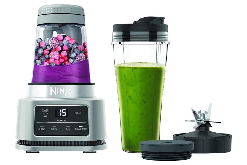 Ninja 2-in-1 Blender with Smart Torque & Auto-iQ | CB100UK | Silver