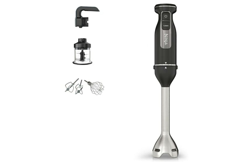 Ninja 3-in-1 Hand Blender with Mixer & Chopper | CI100UK | Black