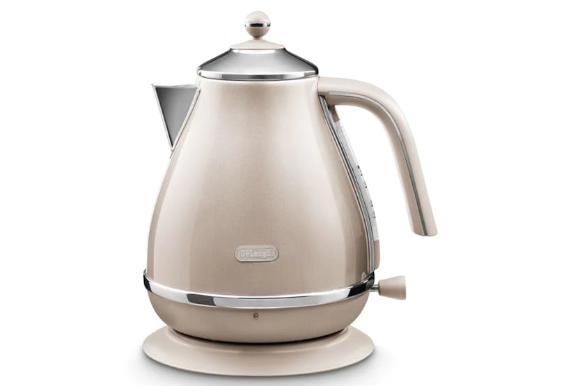 DeLonghi 1.7L Icona Metallics Kettle | KBOT3001BG | Beige