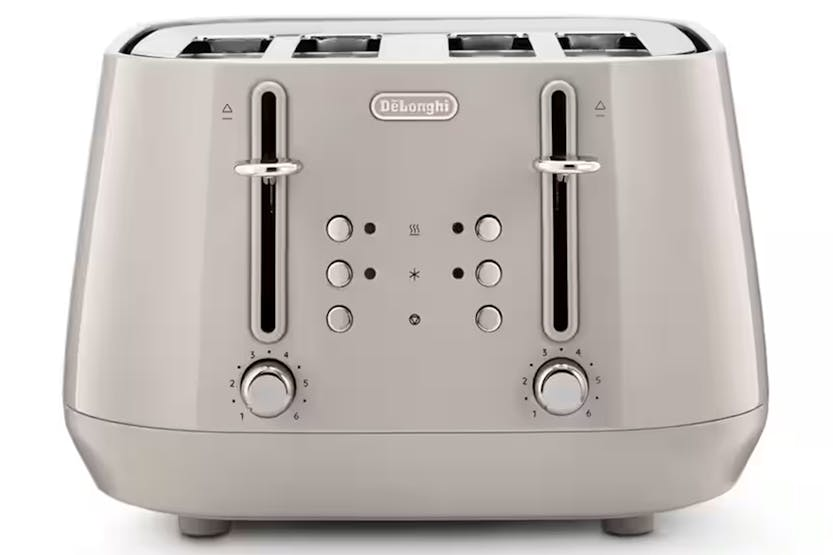 Delonghi Eclettica 4 Slice Toaster | CTY4003.BG | Beige