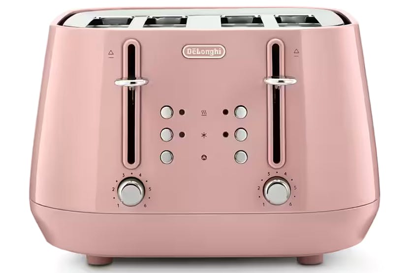 Delonghi Eclettica Playful 4 Slice Toaster | CTY4003.PK | Pink