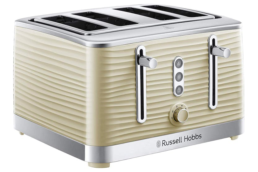 Russell Hobbs Inspire 4 Slice Toaster | 24384 | Cream