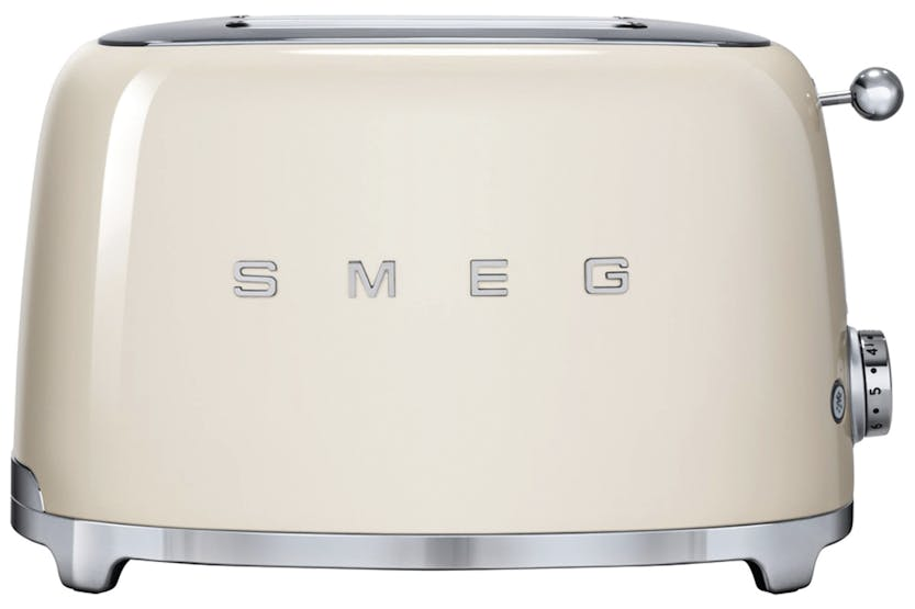 Smeg 50's Retro Style Aesthetic 2 Slice Toaster | TSF01CRUK | Cream