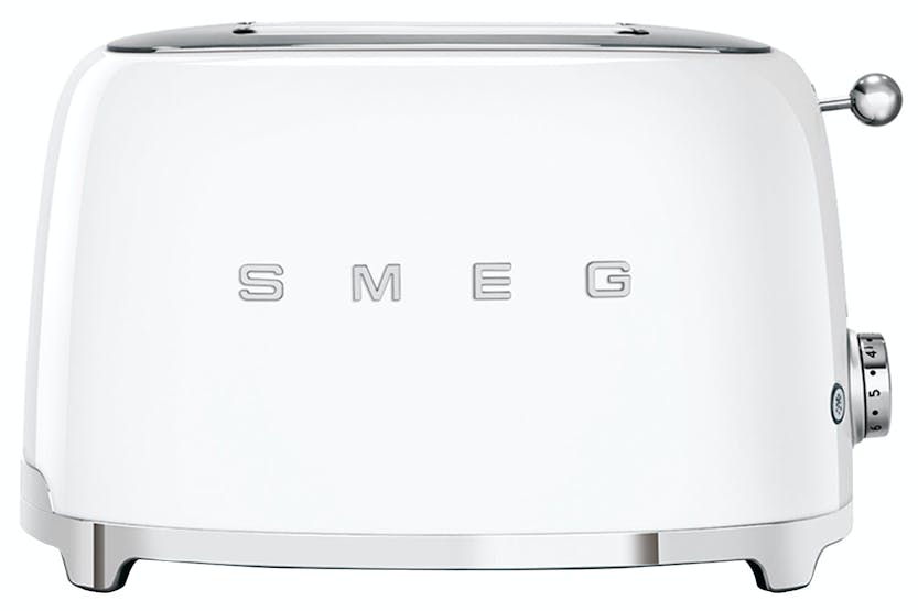 Smeg 50's Retro Style Aesthetic 2 Slice Toaster | TSF01WHUK | White