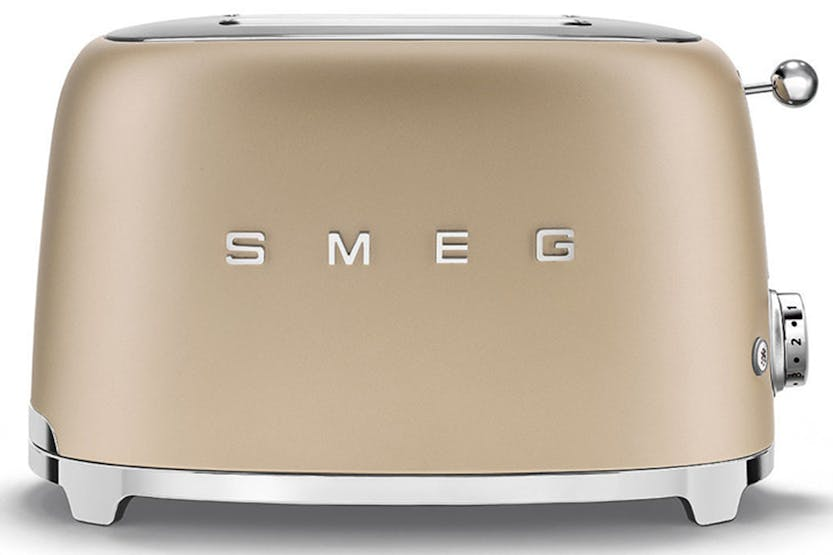 Smeg 50's Style 2 Slice Toaster | TSF01CHMUK | Champagne Gold