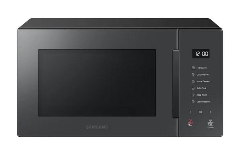 Samsung 23L Solo 800W  Microwave with Auto Cook - Clean Charcoal | MS23T5018AC
