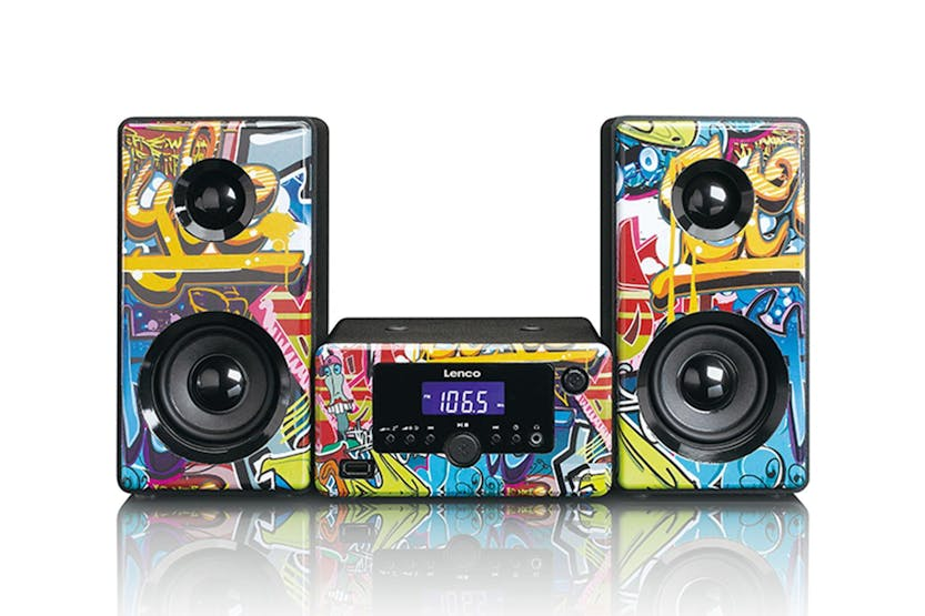 Lenco | Tags Graffiti Micro System With Alarm