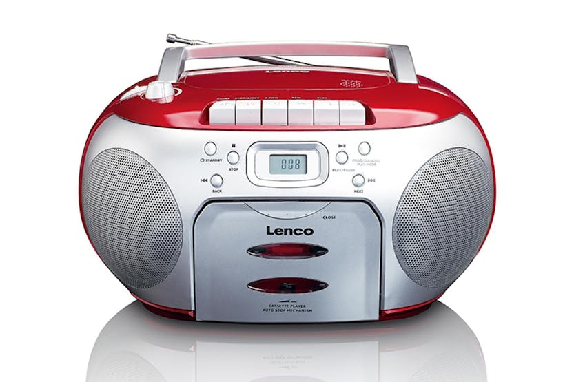 Lenco | Radio Cassette CD Player | Red