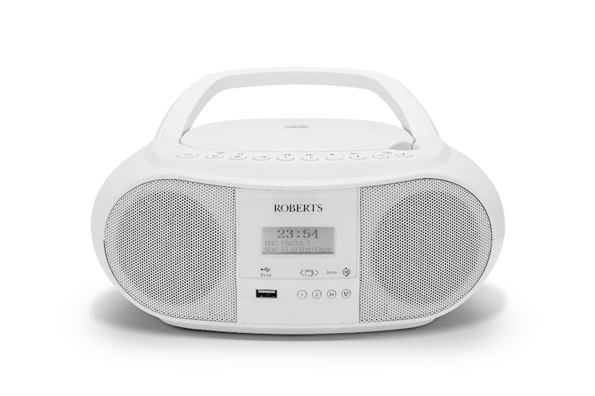 Roberts Boombox Radio with CD Player | White