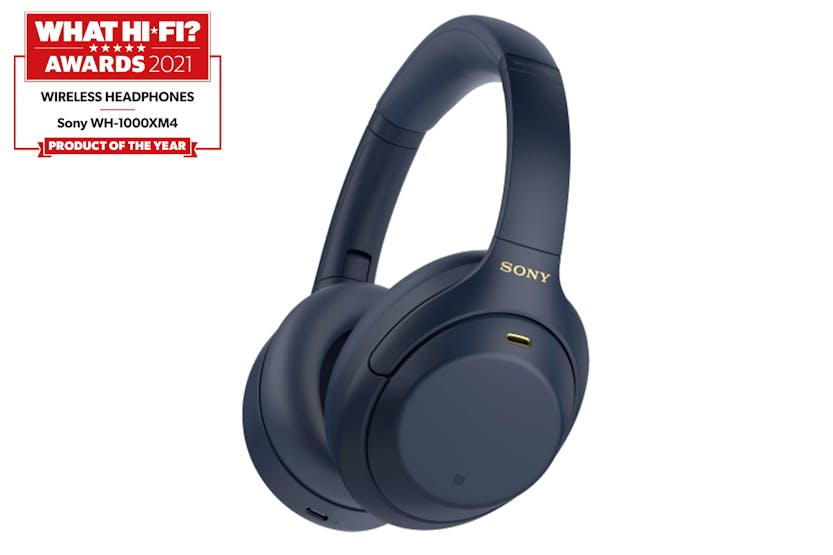 Sony WH-1000XM4 Over-Ear Wireless Noise Cancelling Headphones | Midnight Blue