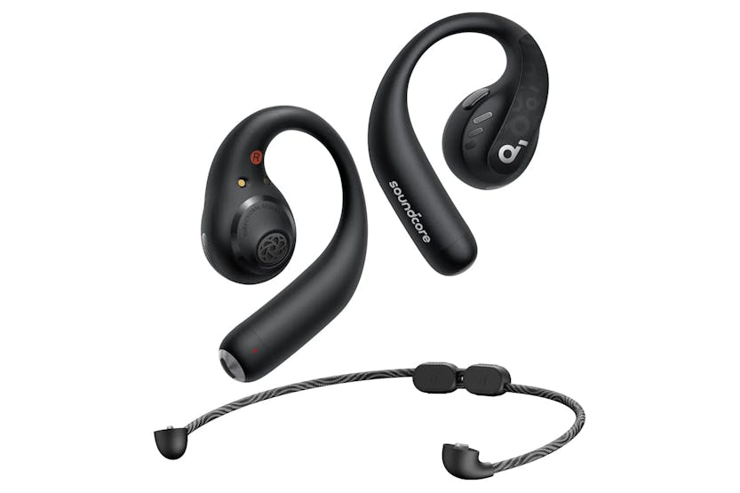 Soundcore AeroFit Pro Open-Ear Wireless Earbuds | Midnight Black