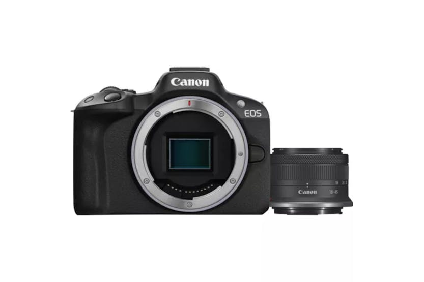 Canon EOS R50 RF-S 18-45mm Lens Mirrorless Camera | Black