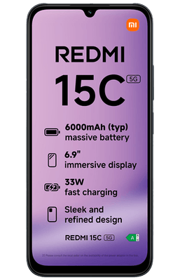 Xiaomi Redmi 15C 5G 256GB Black
