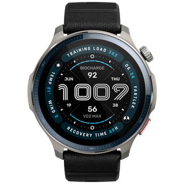 Amazfit Balance 2 Silver (Black Silicone Strap)