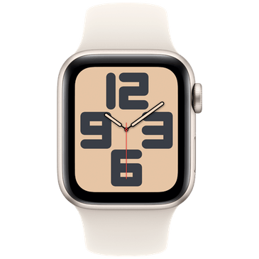 Apple Watch SE 2024 40mm Gold (Beige Silicone  Strap M/L)