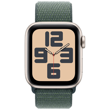 Apple Watch SE 2024 40mm Gold (Green Nylon Strap)
