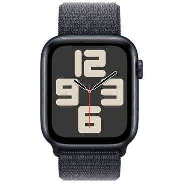 Apple Watch SE 2024 4G 44mm Black (Black Nylon Strap)