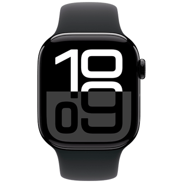 Apple Watch Series 10 42mm Black (Black Rubber Strap S/M)