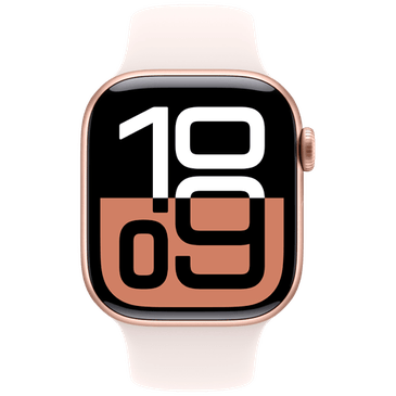 Apple Watch Series 10 42mm Gold (Rose Rubber Strap M/L)