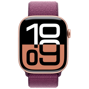 Apple Watch Series 10 46mm Gold (Purple Nylon Strap)