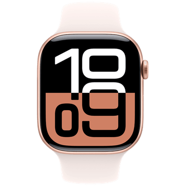 Apple Watch Series 10 46mm Gold (Rose Rubber Strap S/M)
