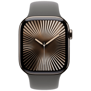 Apple Watch Series 10 4G 42mm Natural Titanium (Grey Rubber Strap M/L)
