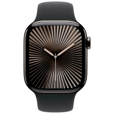 Apple Watch Series 10 4G 42mm Slate Titanium (Black Rubber Strap S/M)