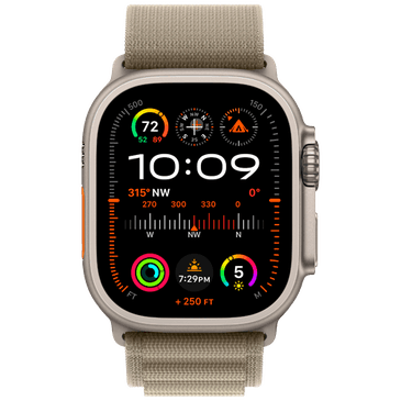Apple Watch Ultra 2 (Green Nylon Strap s)