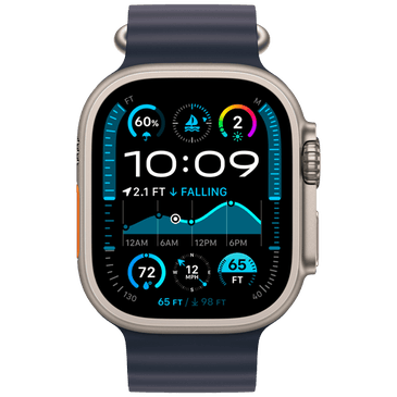 Apple Watch Ultra 2 Titanium (Dark Blue Rubber Strap)