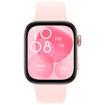 Huawei Watch Fit 3 Pink (Pink Silicone  Strap)