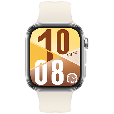 Huawei Watch Fit 4 Silver (White Rubber Strap)