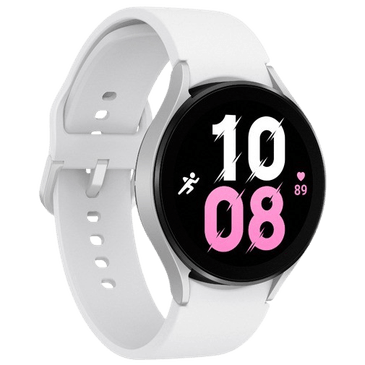Samsung Galaxy Watch 5 4G 44mm Silver (White Silicon Strap)