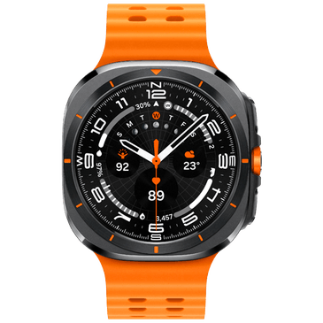 Samsung Galaxy Watch Ultra Titanium Grey (Orange Rubber Strap)