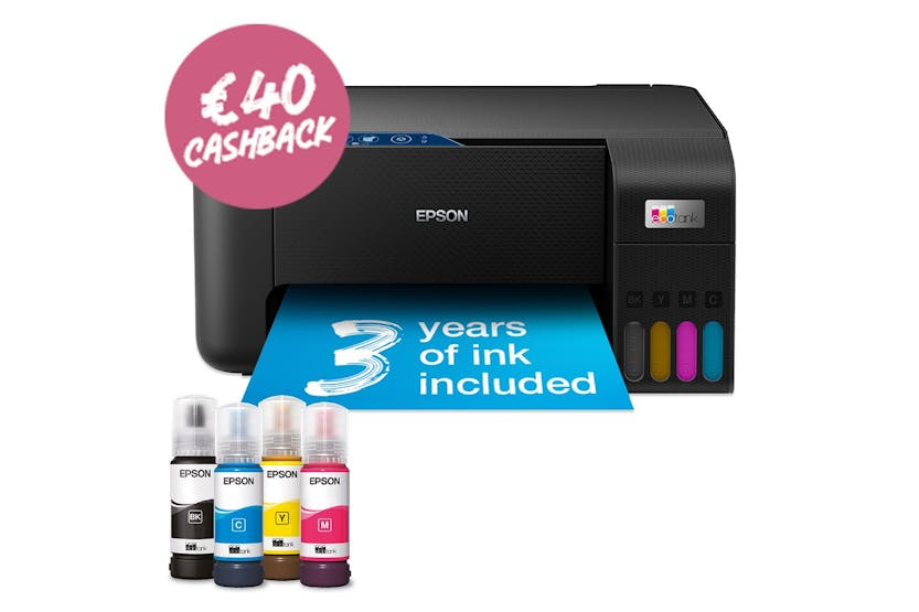 Epson EcoTank ET-2861 A4 Multifunction Wi-Fi Ink Tank Printer | Black