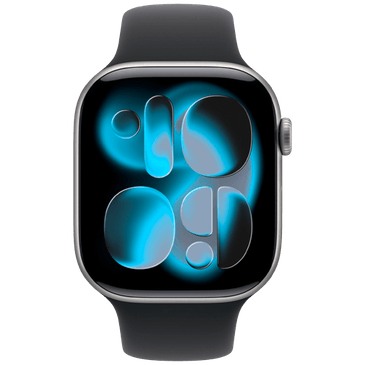 Apple Watch Series 11 46mm Grey (Black Rubber Strap S/M)