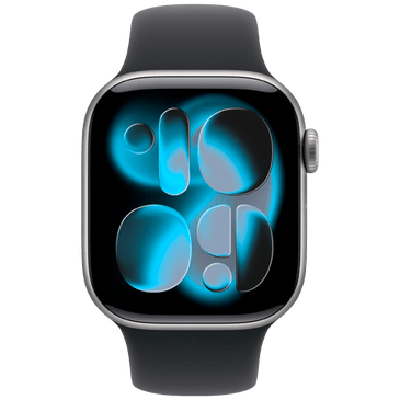 Apple Watch Series 11 42mm Grey (Black Rubber Strap S/M)