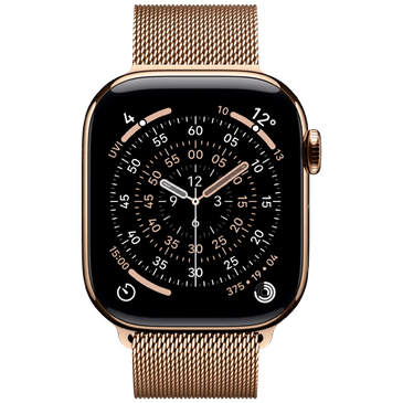 Apple Watch Series 11 42mm 5G Gold Titanium (Gold Milanese Strap)