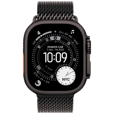 Apple Watch Ultra 3 49mm Black (Black Milanese Strap L)