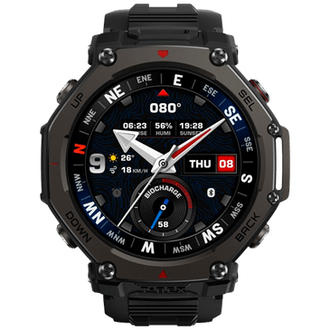 Amazfit T-Rex 3 Pro Black (Black Silicone  Strap)