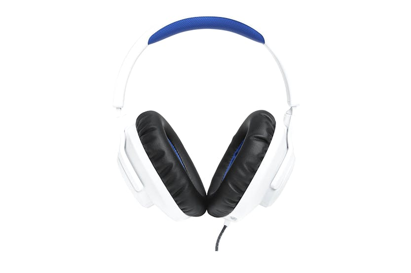 JBL Quantum 100P Console Gaming Headset | White/Blue