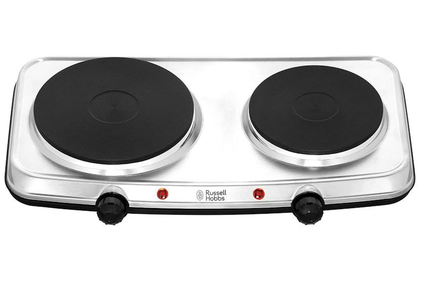 Russell Hobbs 2 Plate Mini Hob | 15199 | Stainless Steel