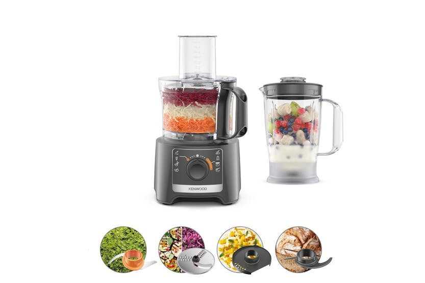 Kenwood Multipro Compact Food Processor & Blender | FDP31.170GY |  Slate Grey