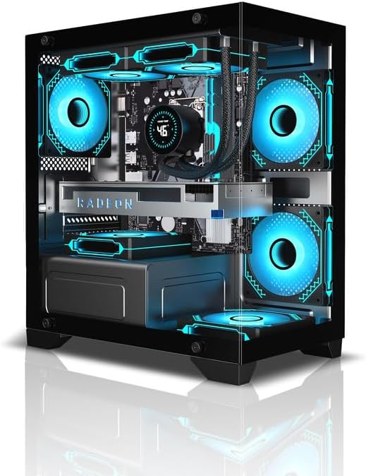 XYRAMAX Budget Gaming PC for Gamers - Intel Core i5 2 Gen, Nivida GT 1030 2GB, 16GB RAM, 256GB SSD, 2TB HDD, Prebuilt Gaming Desktop Tower With 500W PSU, Wifi