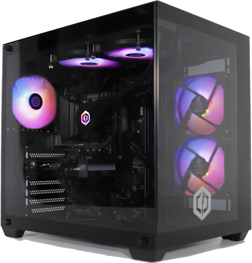 CyberPowerPC Luxe Gaming PC - Intel Core i7-12700KF, Nvidia RTX 5070 12GB, 32GB RAM, 1TB NVMe SSD, 650W 80+ PSU, Wi-Fi, Liquid Cooling, Windows 11, Ark RGB